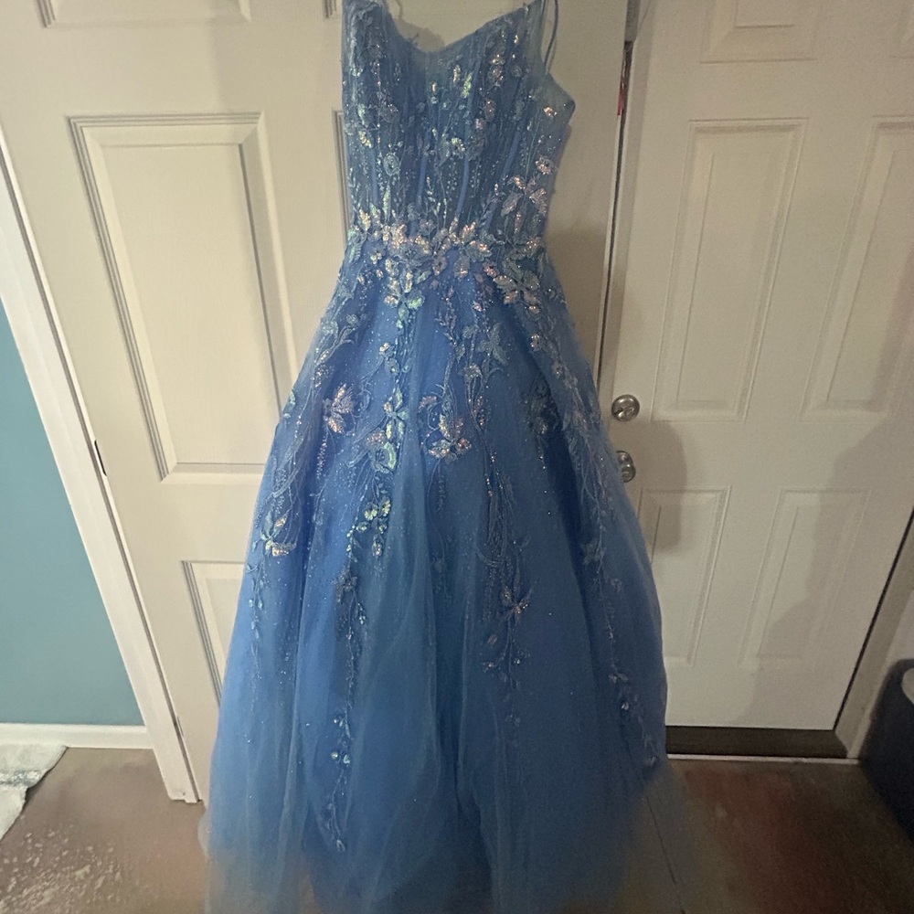 Jovan Blue Sequin Dress